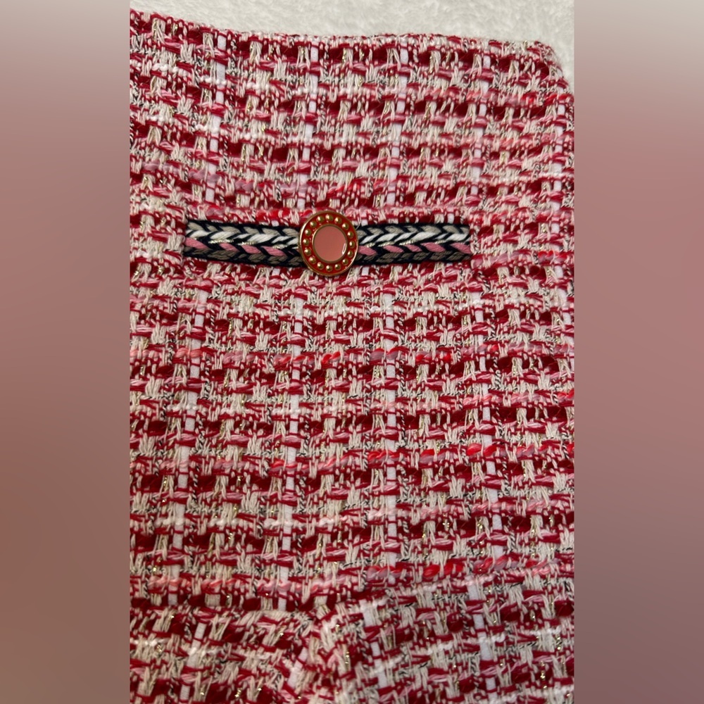 Maje Jenetia Tweed Mini Skirt - Size 42 ( US XL) - Picture 7 of 15